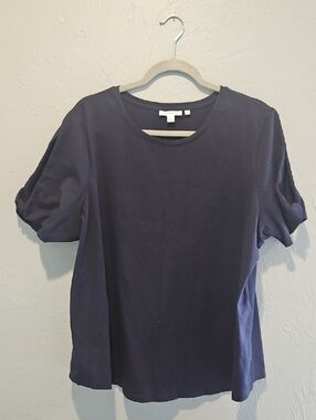 Chico's Navy Short Sleeve Tee